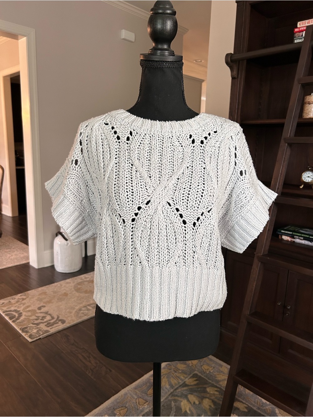 By Together Cali light blue Crochet Top